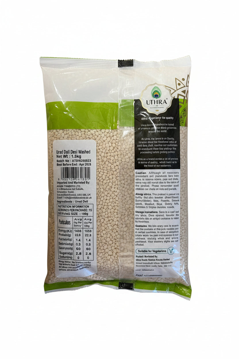 Uthra Urad Dall Desi Washed 1.5kg