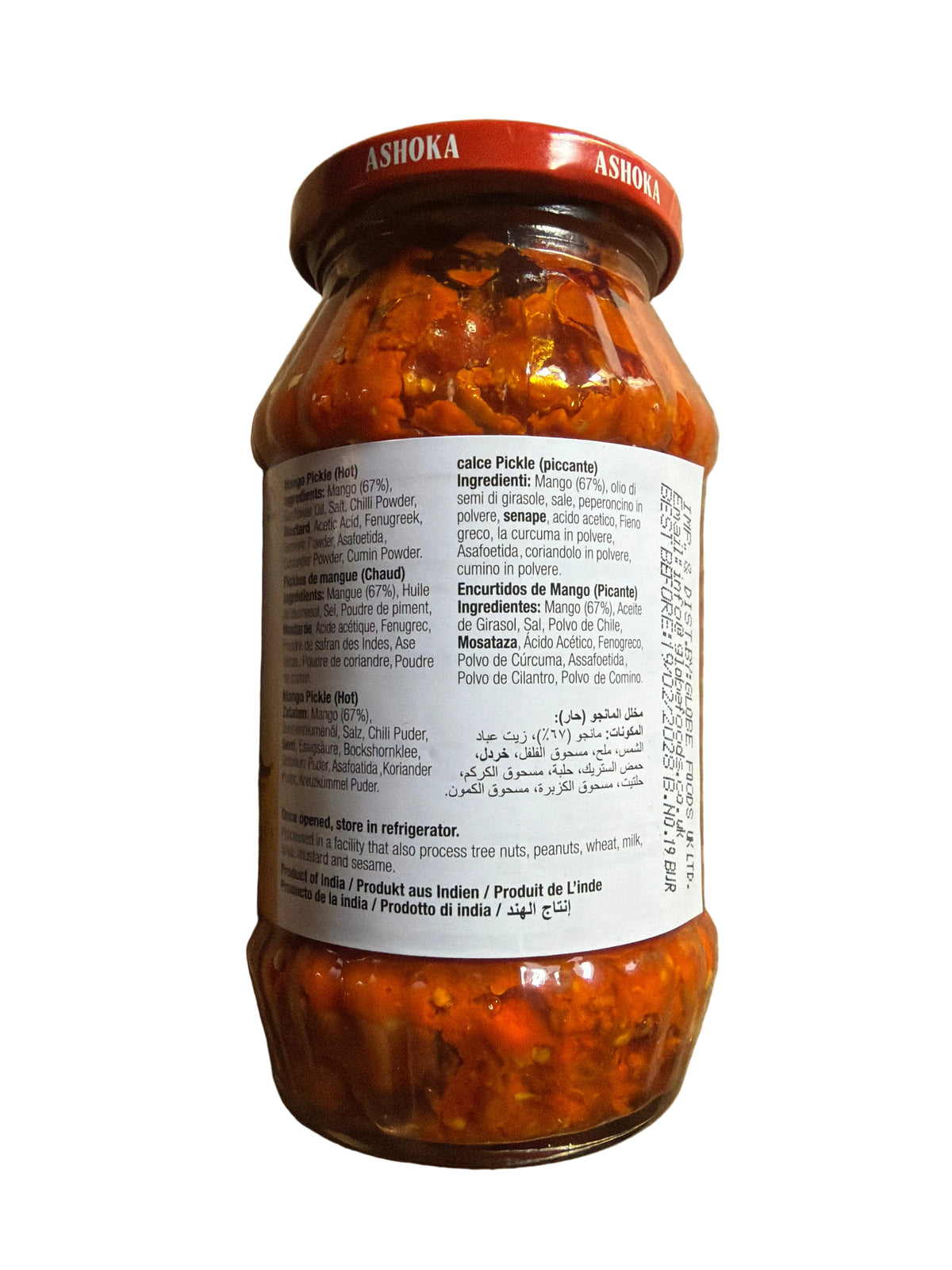 Ashoka Mango Pickle Hot 500g