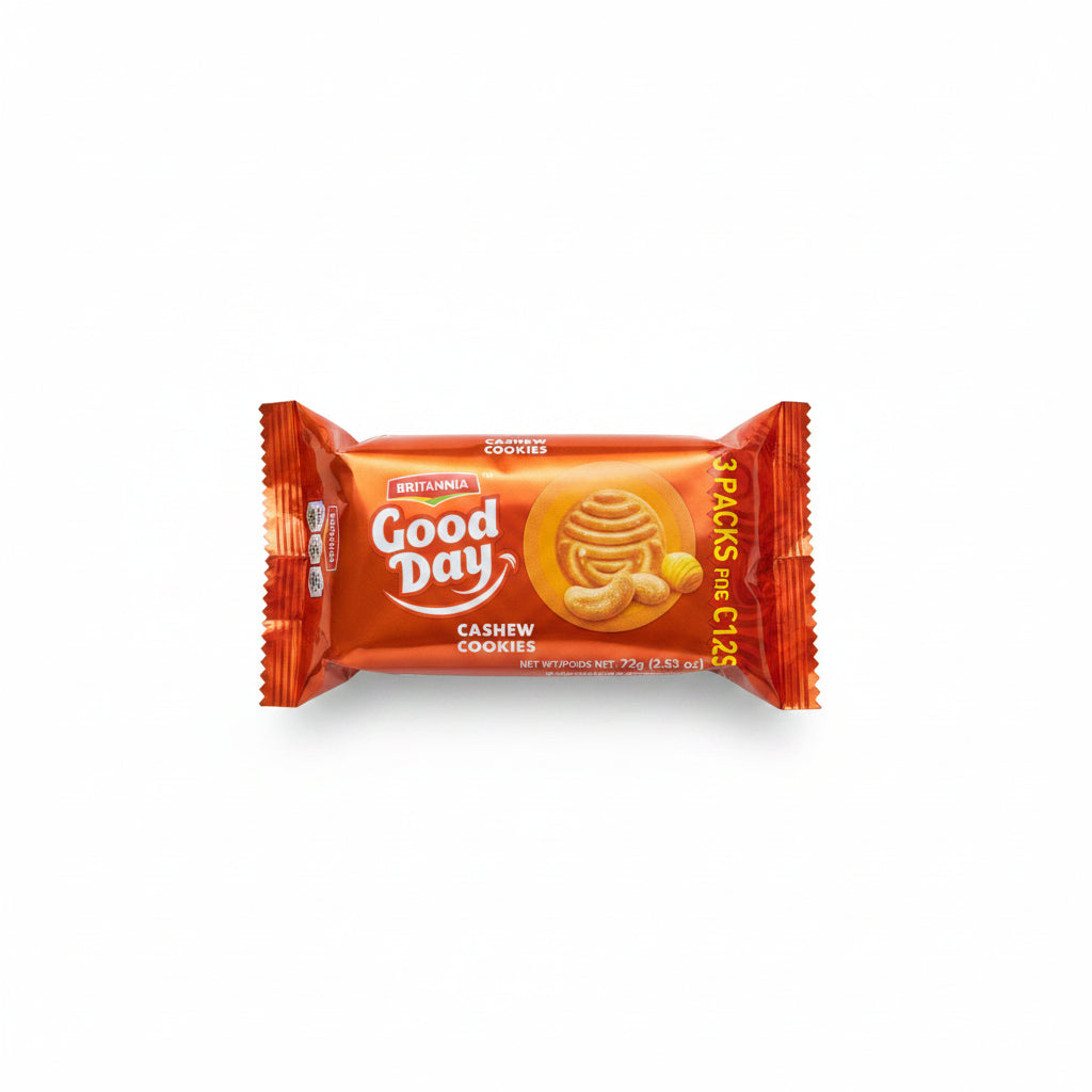 Britannia Good Day Cashew Cookies 72g 3 For £1.29
