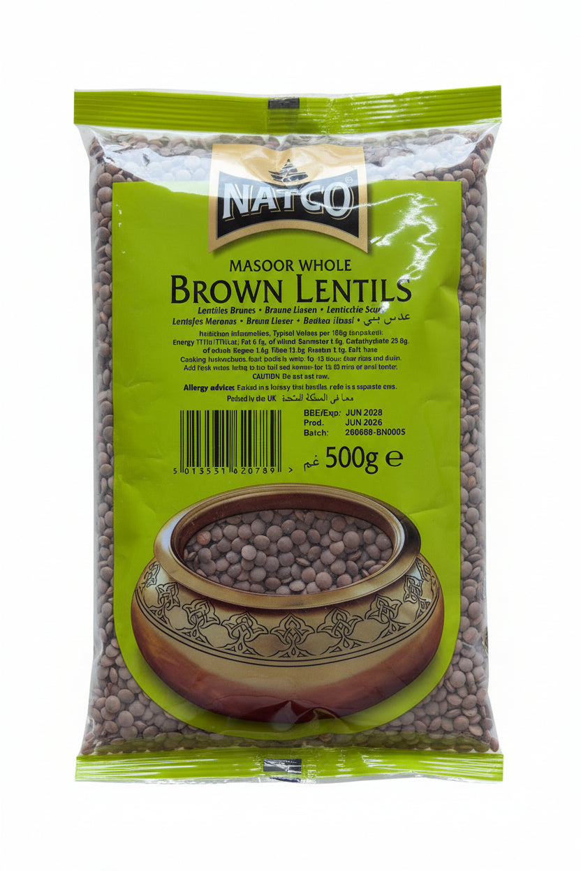 Natco Brown Lentils 500g