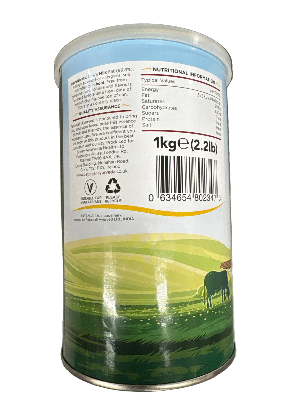 Patanjali Cow Ghee Clarified Butter 1kg