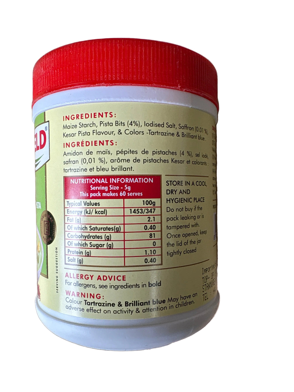 Weikfield Custard Powder Kesar Pista 300g