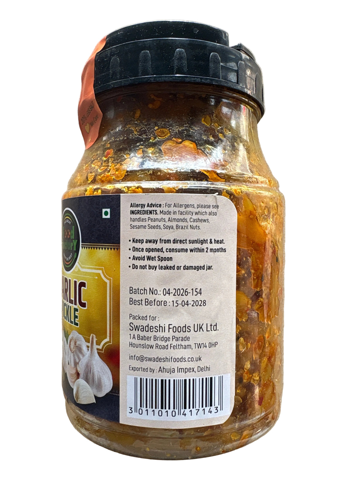 Food Factory Garlic Pickle 900g