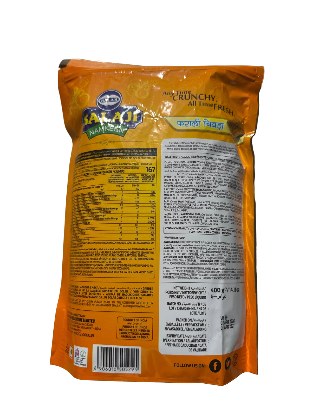 Balaji Farali Chevdo 400g