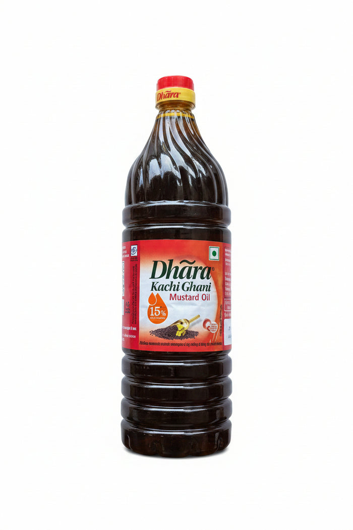 Dhara Kachi Ghani Pure Mustard Oil 1L