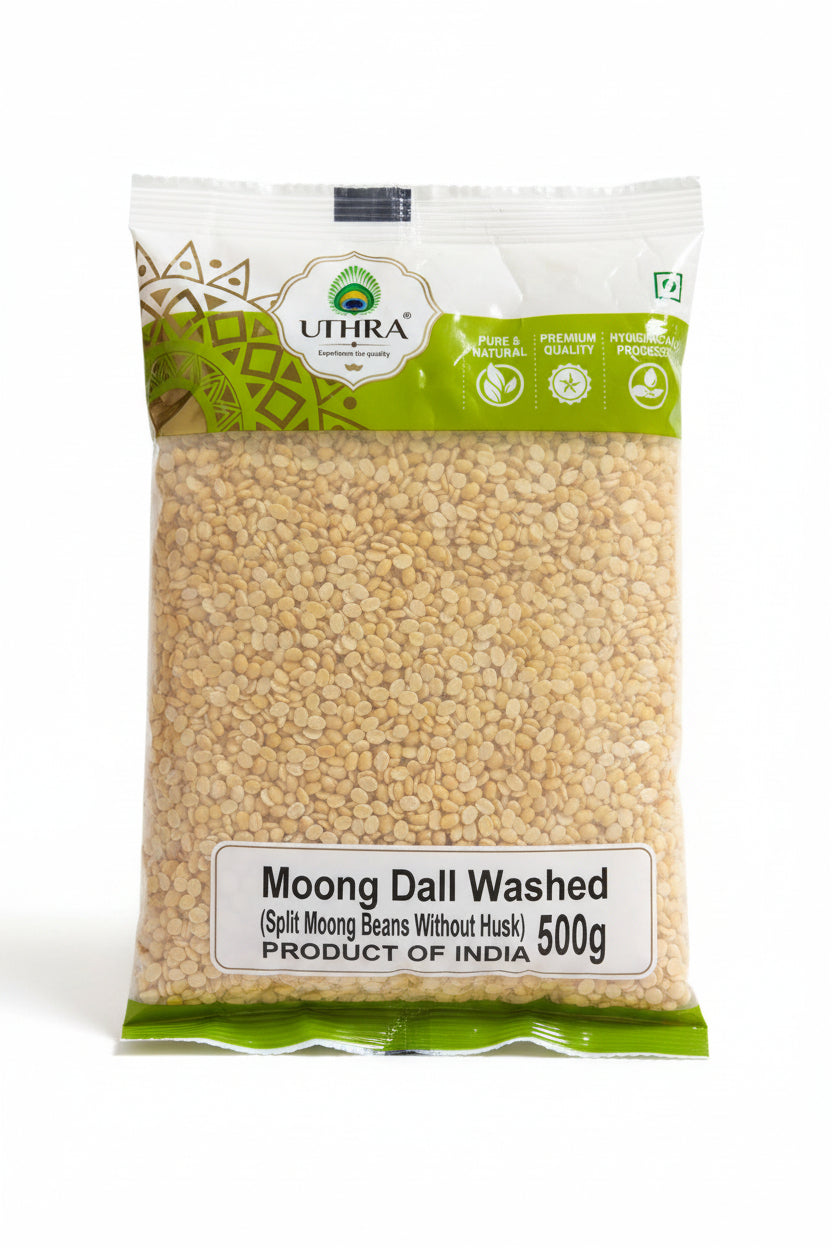 Uthra Lentils Moong Dall Washed 500g