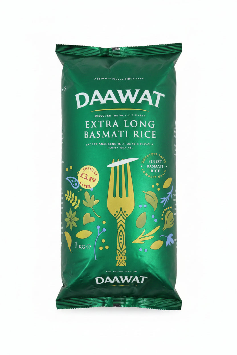 Daawat Extra Long Basmati Rice 1kg