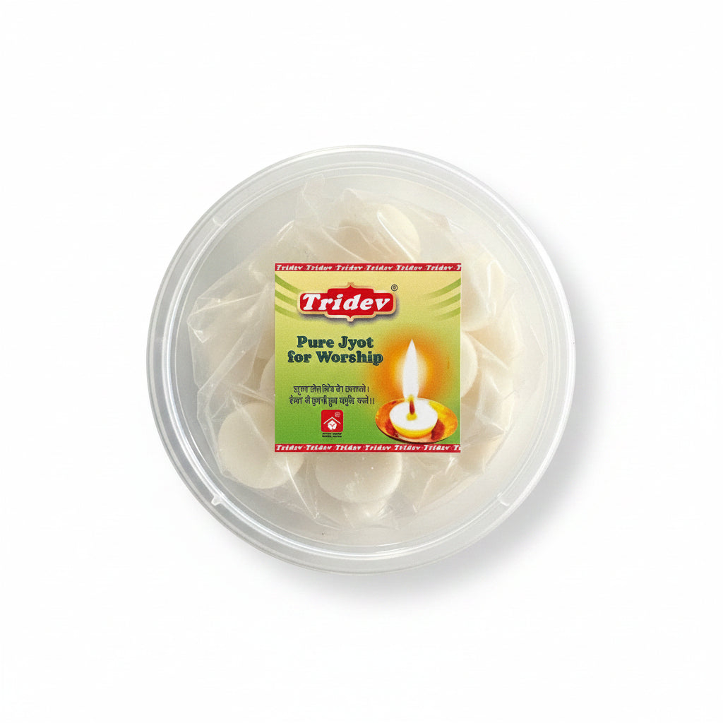 Tridev Pure Ghee Jyot Cotton Wicks 30pcs