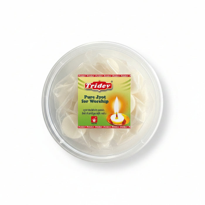 Tridev Pure Ghee Jyot Cotton Wicks 30pcs