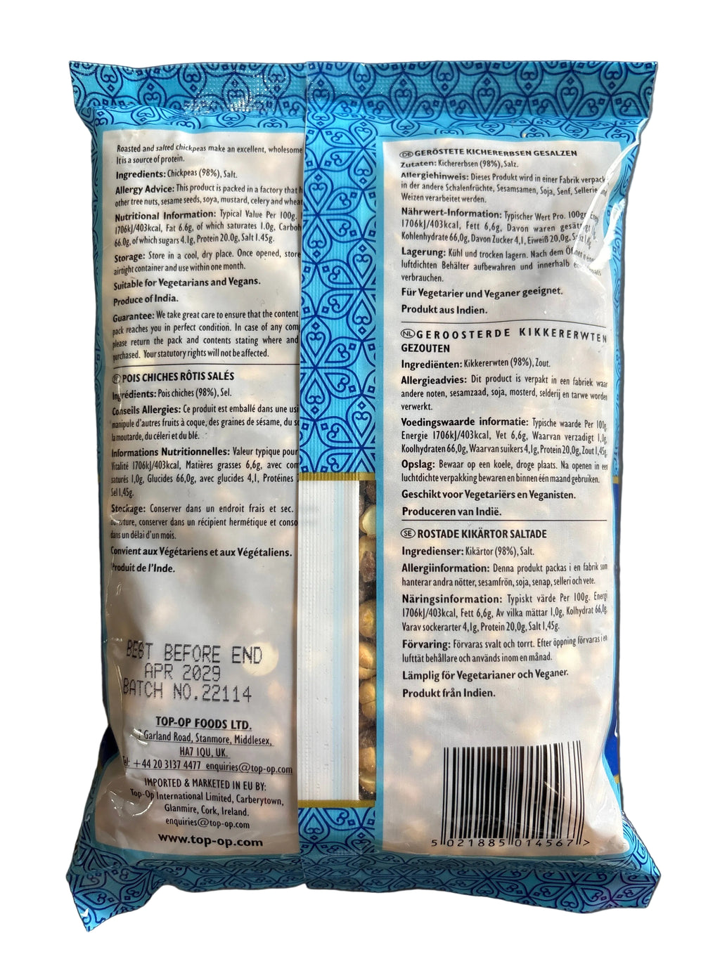 Top Op Roasted Gram Daria Salted 300g