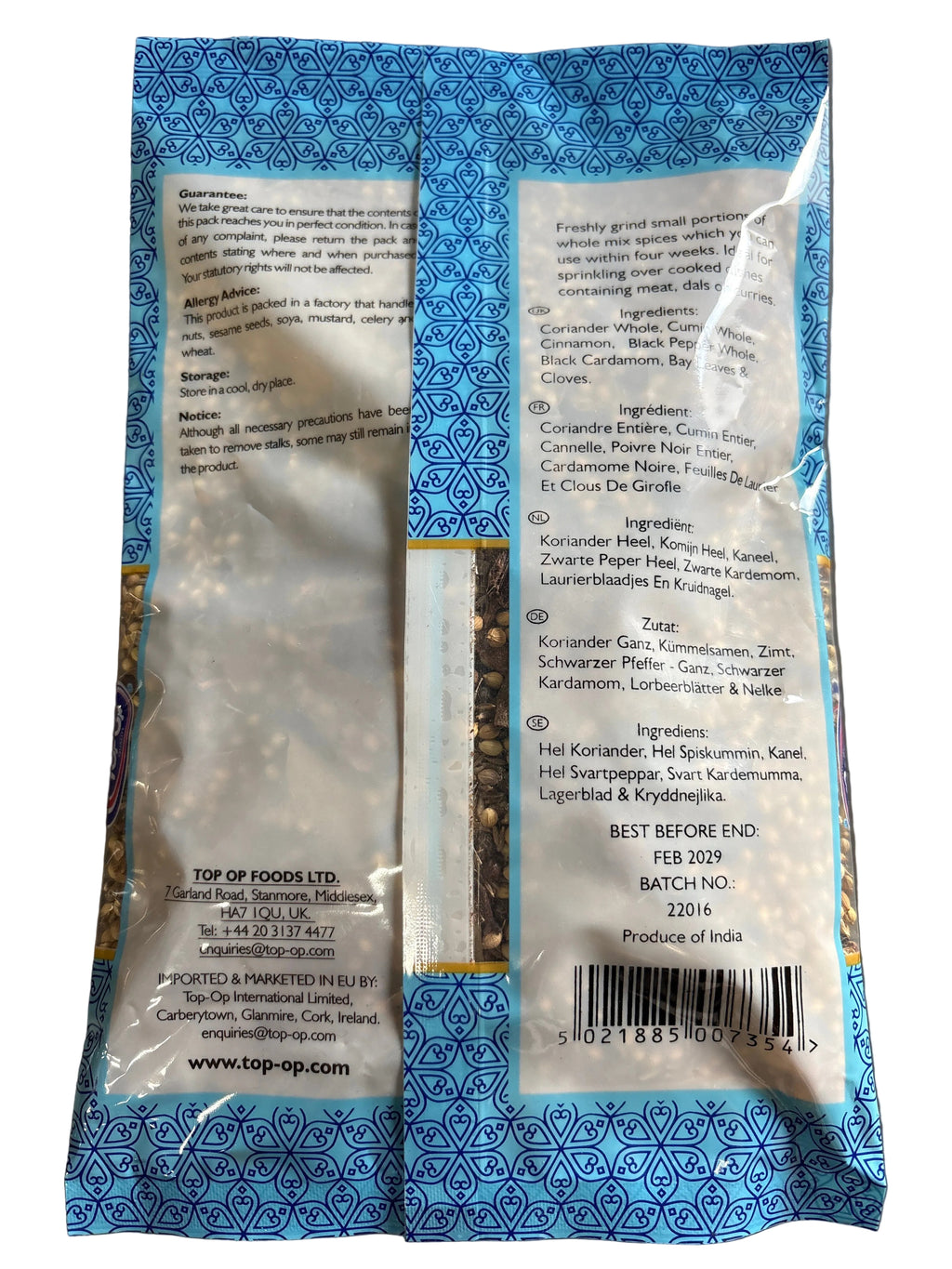 Top op Whole Mix Spices 300g