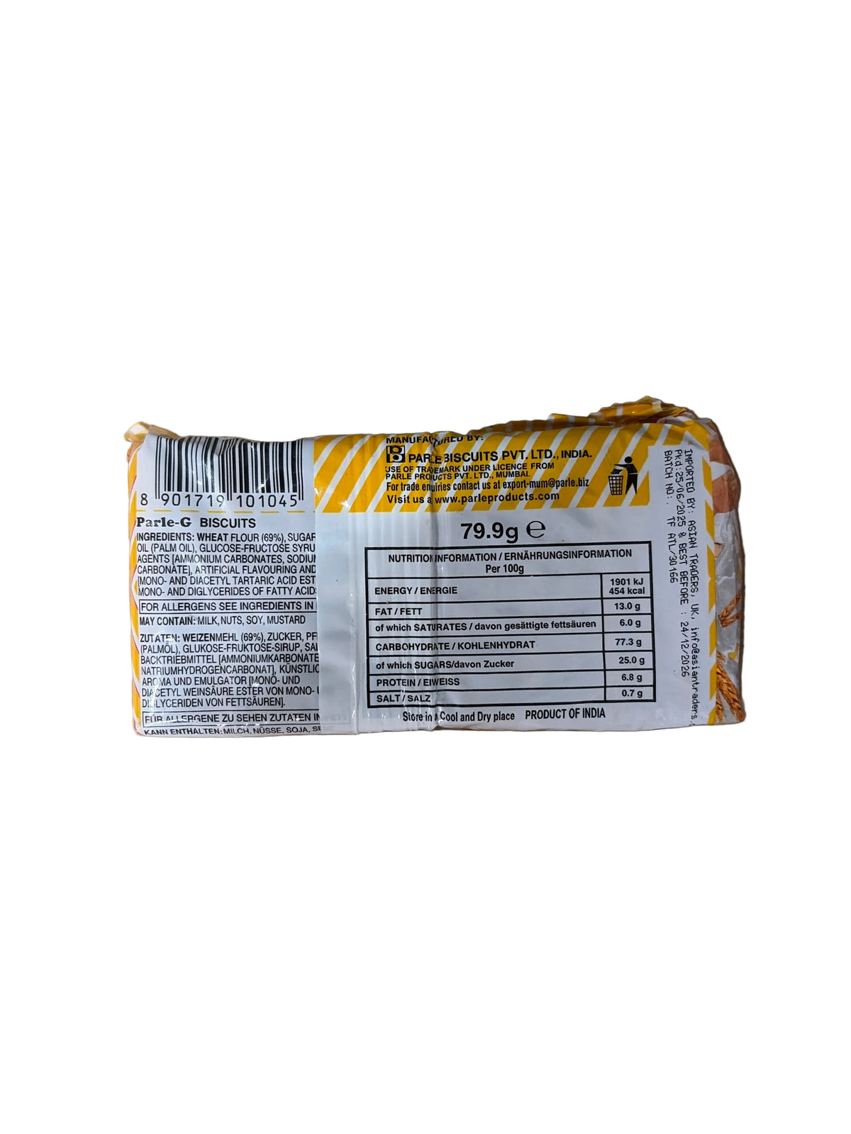 Parle G Biscuits Original 79.9g 5 For £1