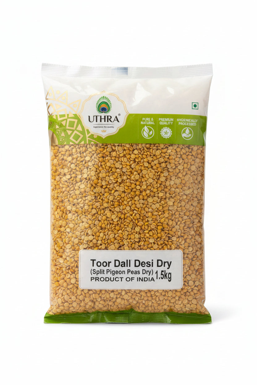 Uthra Toor Dall Desi Dry 1.5kg