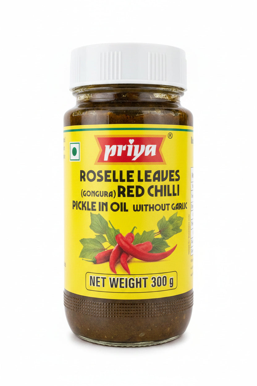 Priya Pickle Roselle Leaves Red Chilli 300g