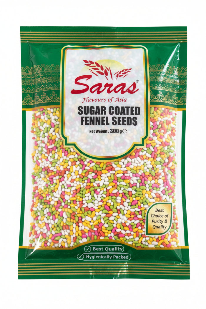 Saras Valiary Fennel Seeds Sugar Coated 300g