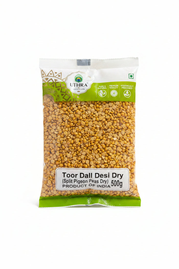 Uthra Lentils Toor Dall Dry Desi 500g