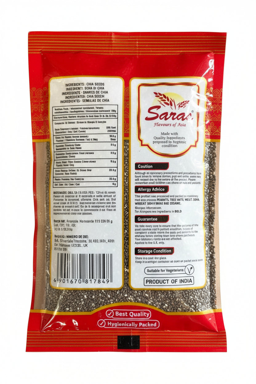 Saras Chia Seeds 100g