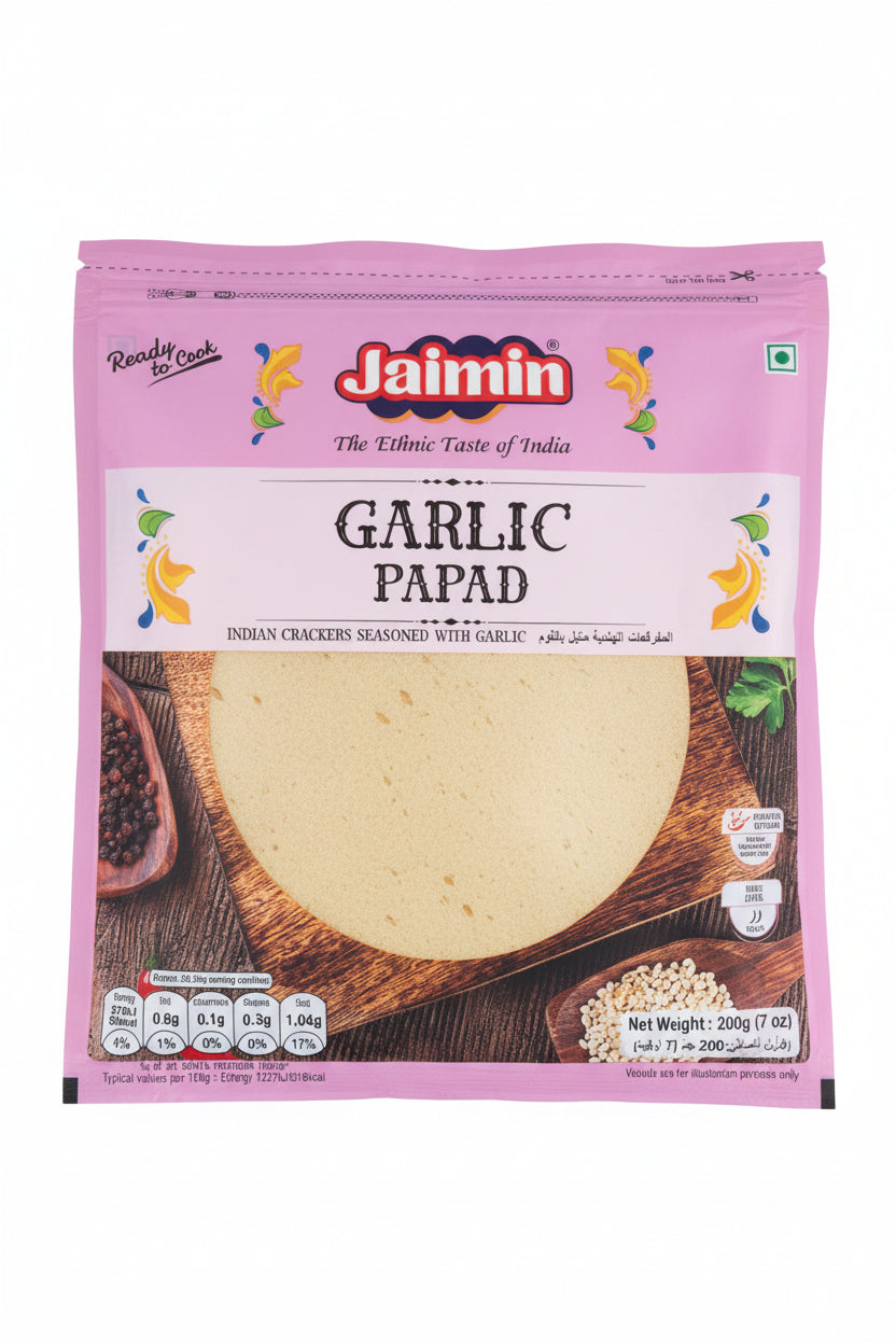 Jaimin Garlic Papad 200g