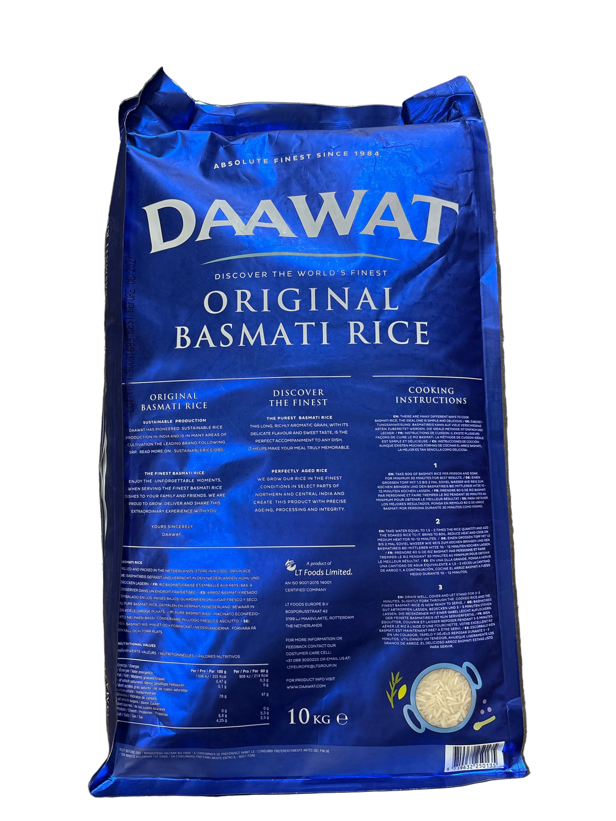 Daawat Original Basmati Rice 10kg