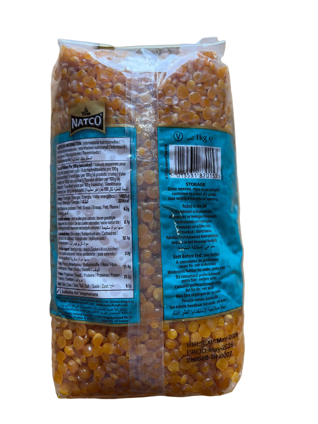 Natco Toor Dal Oily 1kg