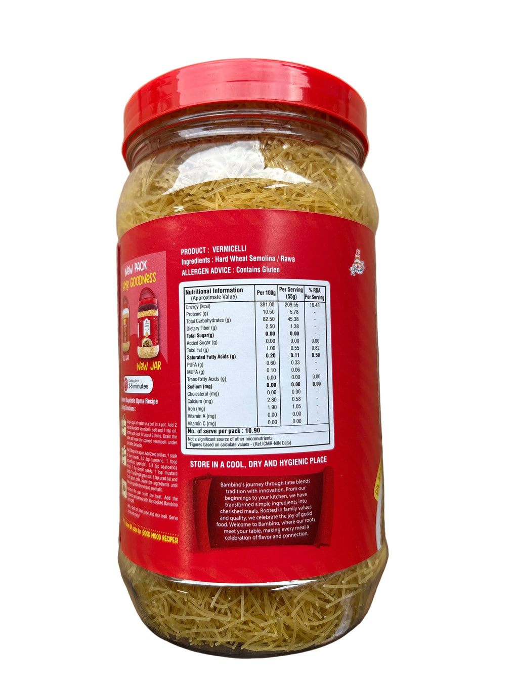 Bambino Vermicelli In Jar 600g