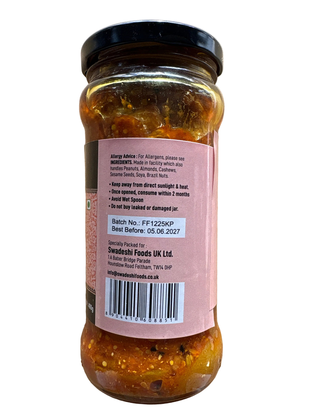 Food Factory Lemon Pickle 400g