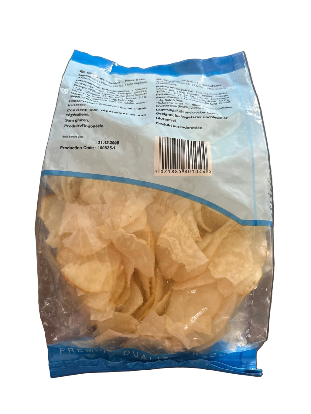 Purvi Cassava Chips Unsalted 200g