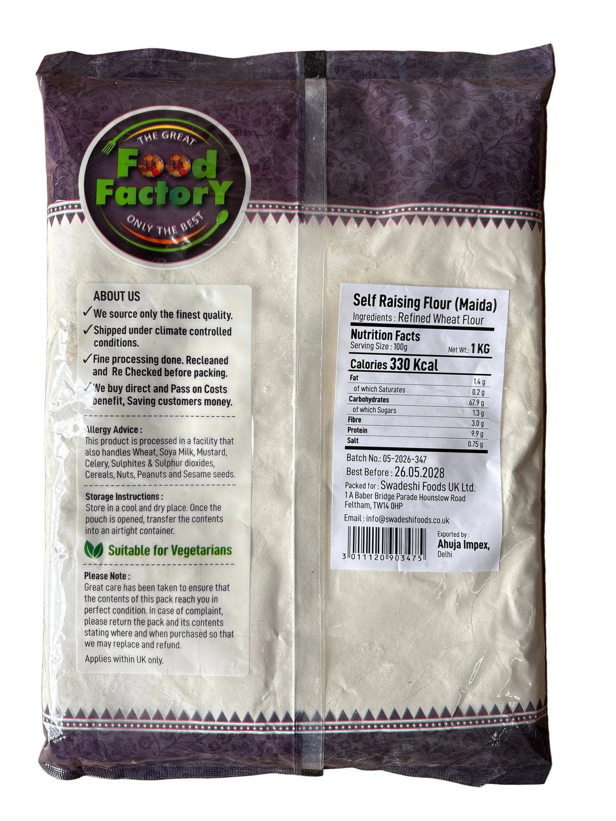 Food Factory Self Raising Flour Maida 1kg