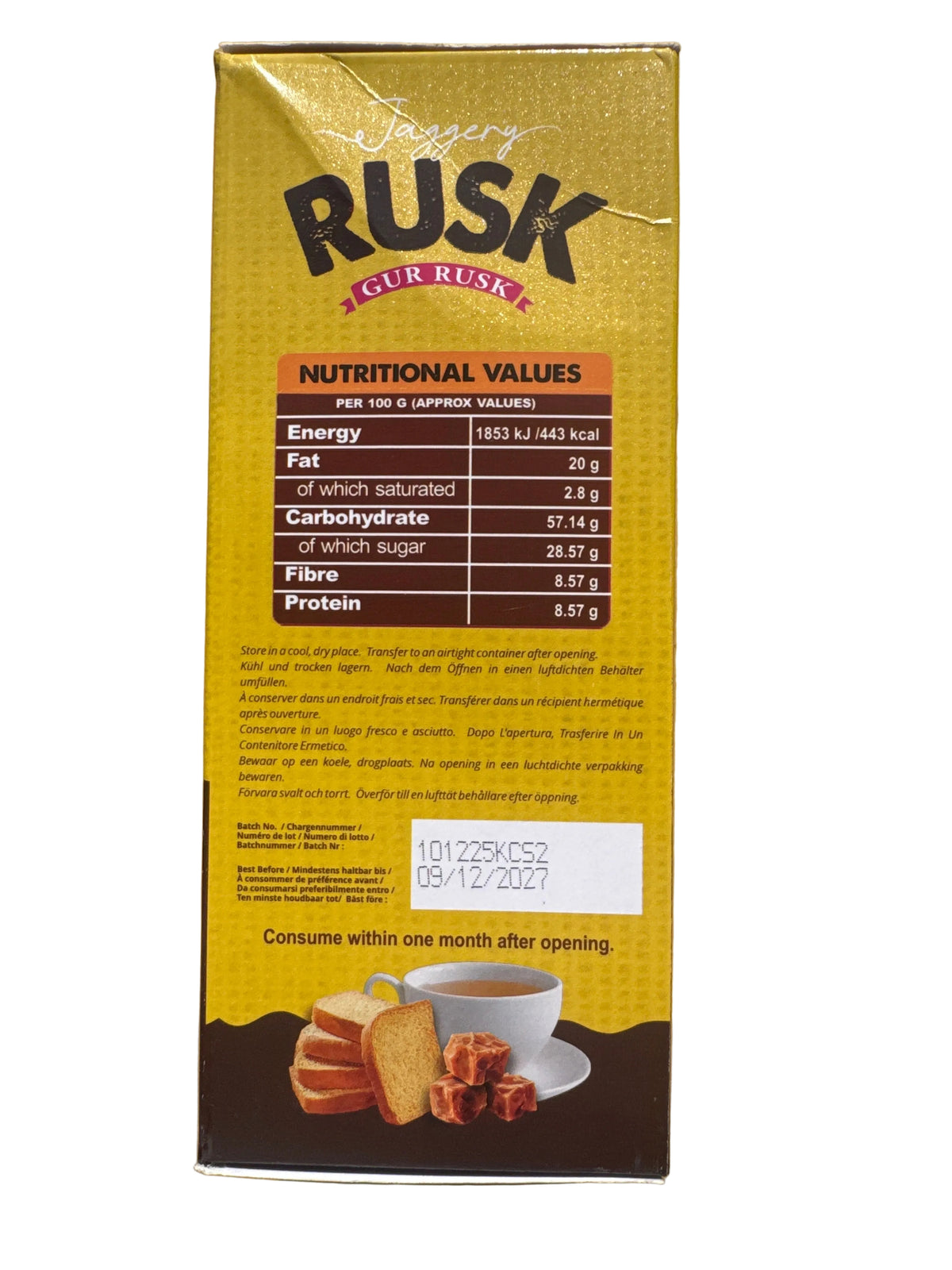 KCS Gur Jaggery Rusk 400g
