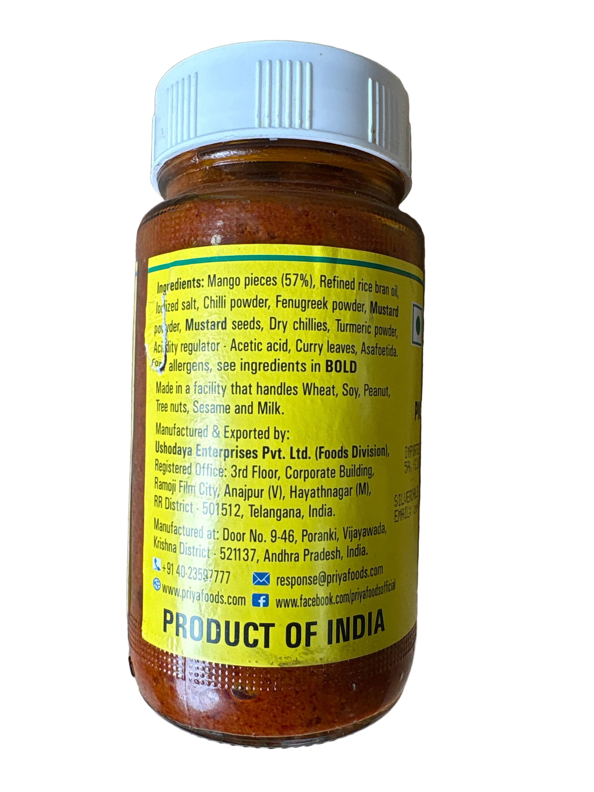 Priya Pickle Cut Mango 300g