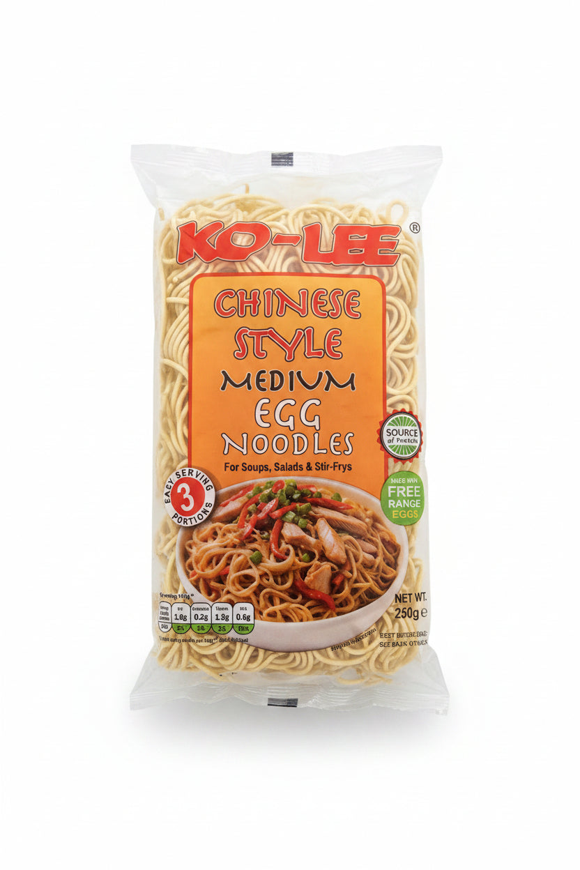 Ko Lee Egg Noodles Chinese Style Medium 250g