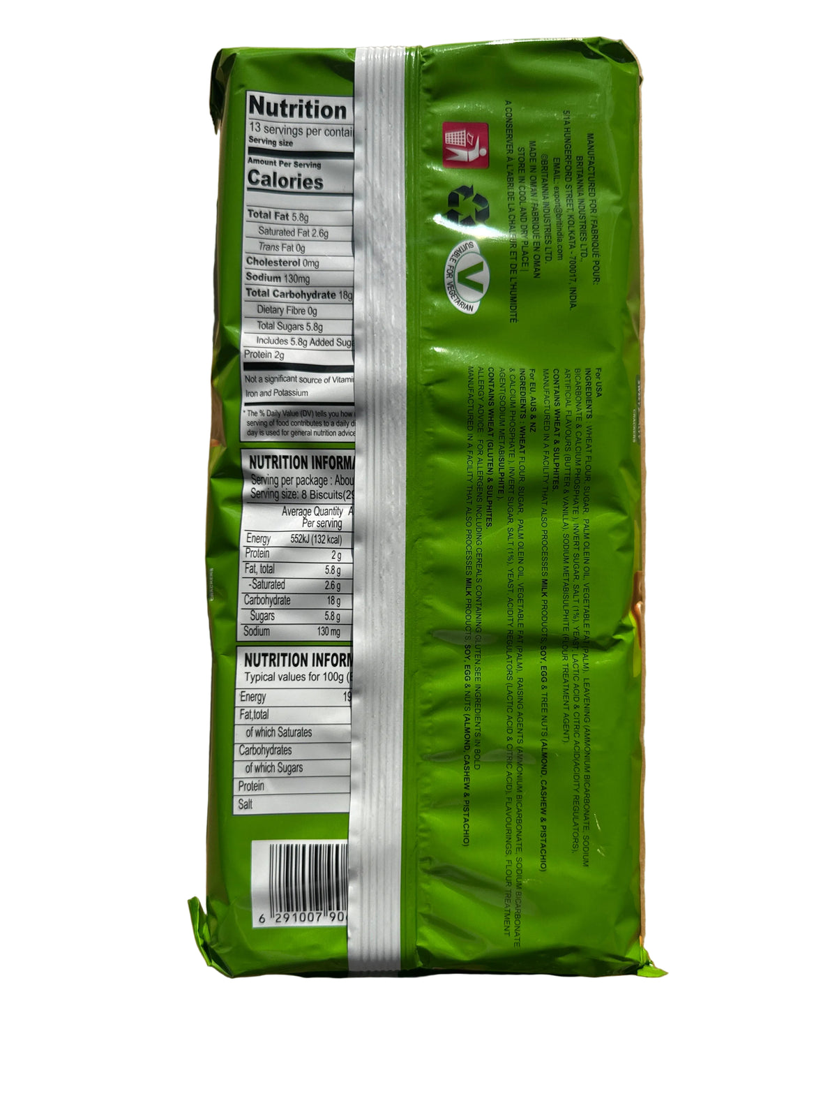 Britannia Sweet & Salty Crackers Family Pack 372g