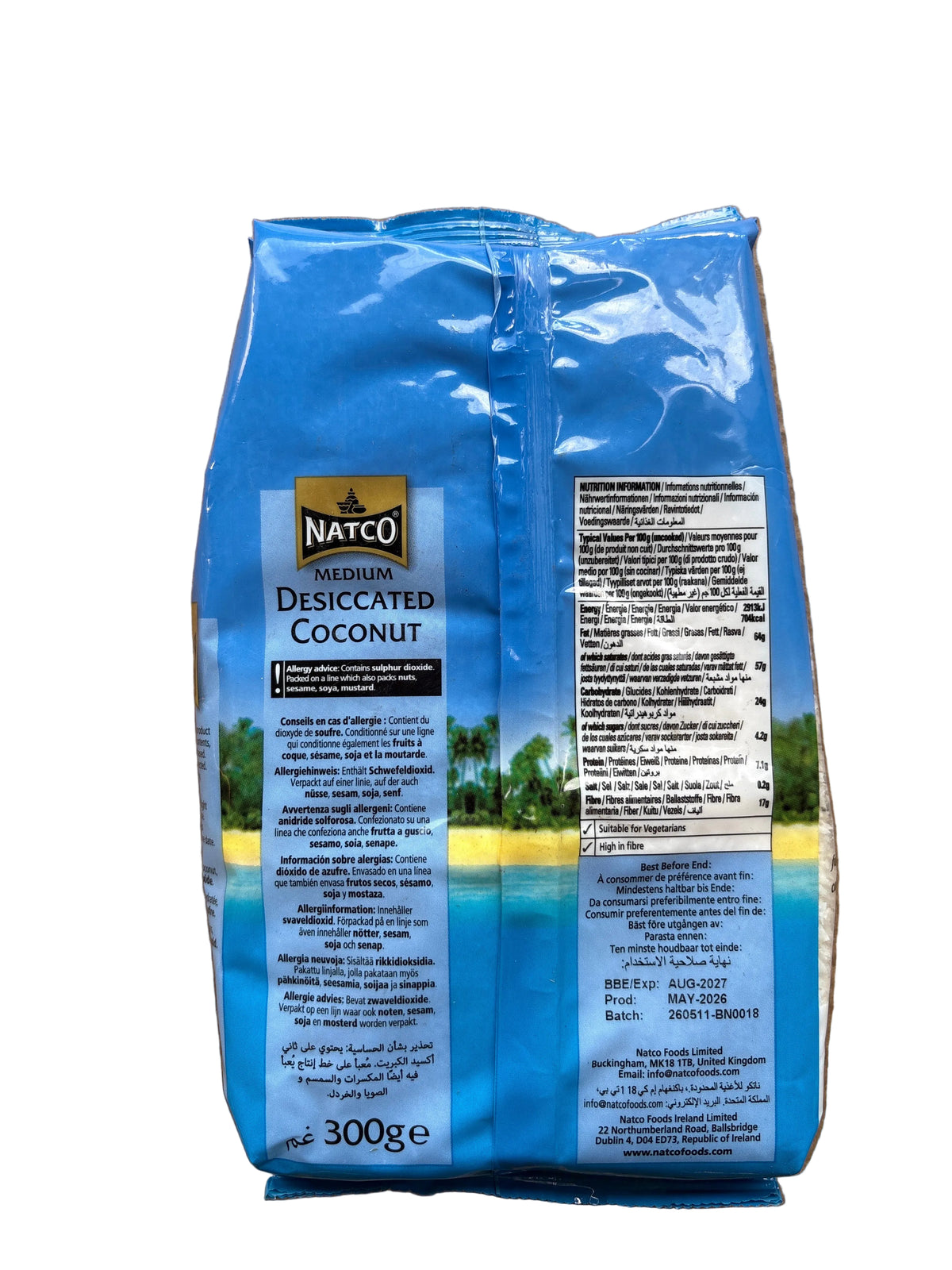 Natco Medium Desiccated Coconut 300g
