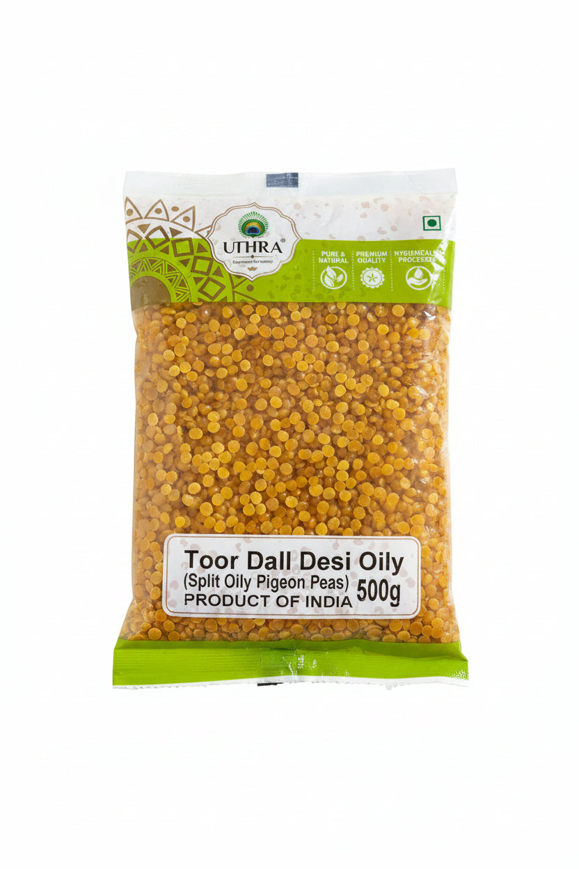 Uthra Lentils Toor Dall Oily Desi 500g