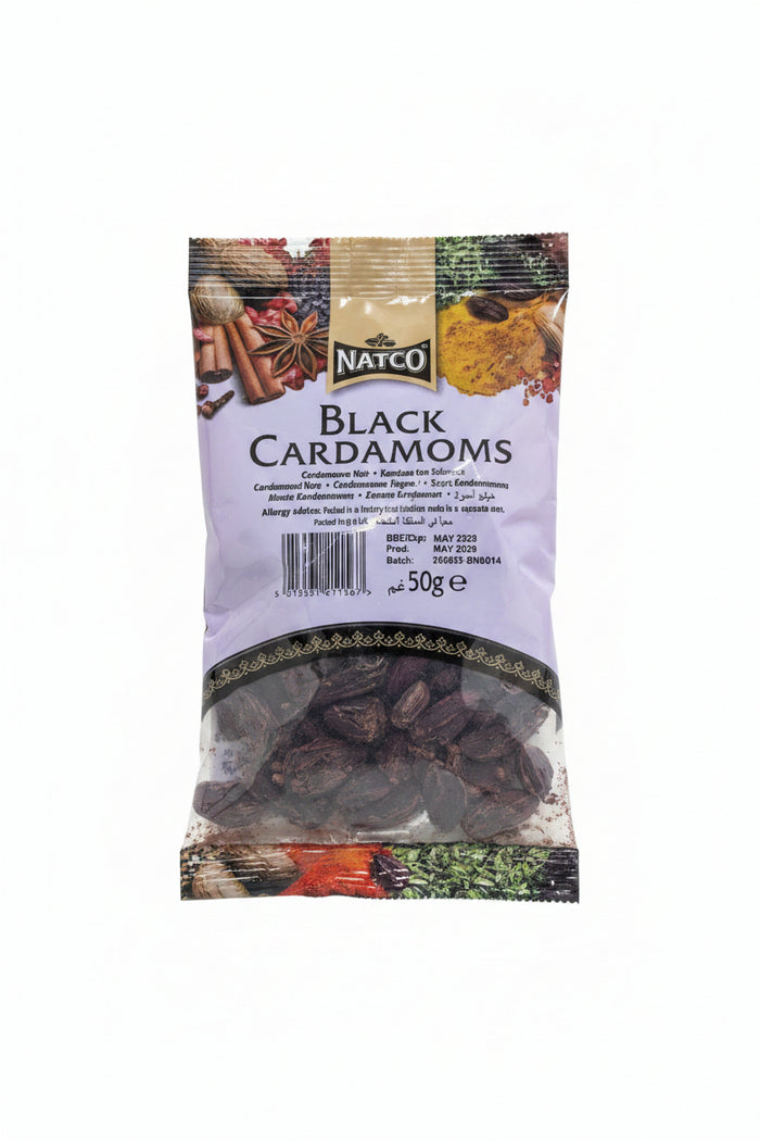Natco Black Cardamoms Moti Elaichi 50g