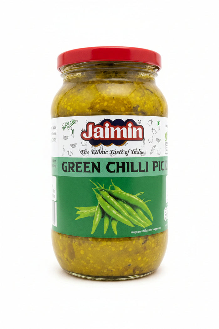 Jaimin Green Chilli Pickle 400g