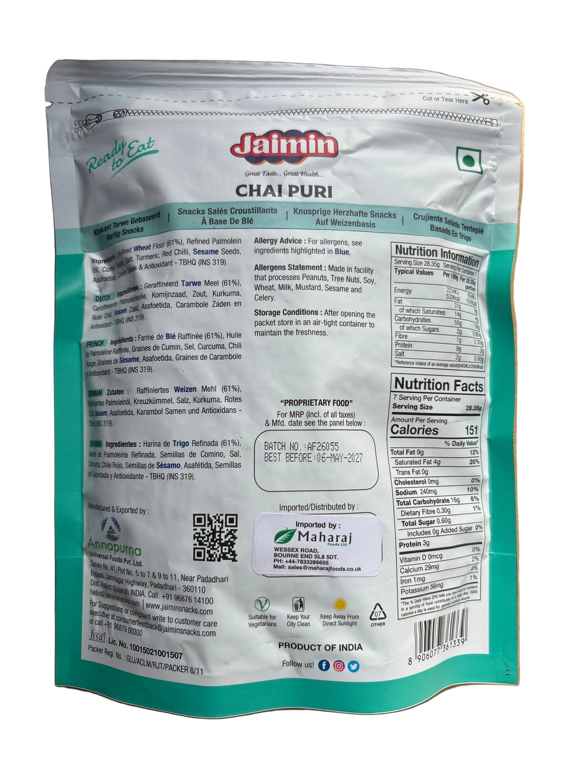 Jaimin Chai Puri 200g