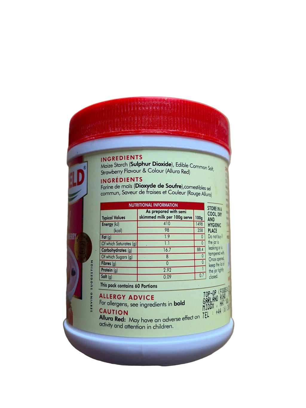 Weikfield Custard Powder Strawberry 300g