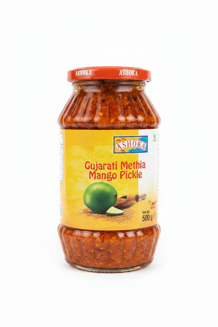 Ashoka Mango Pickle Gujarati Methia 500g