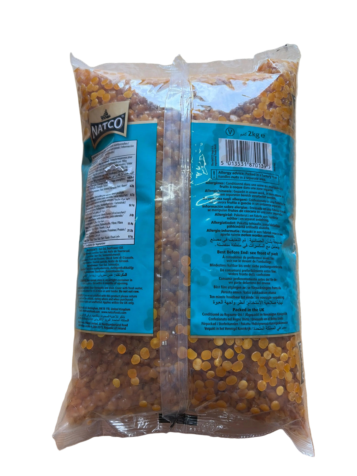 Natco Toor Dal Oily 2kg