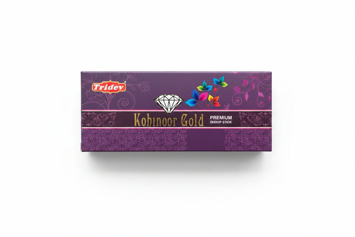 Tridev Premium Dhoop Sticks Kohinoor Gold 80g