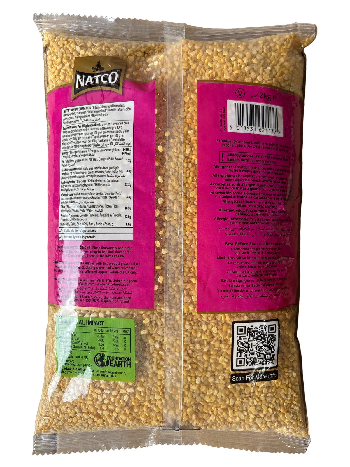 Natco Mung Dal Yellow 2kg