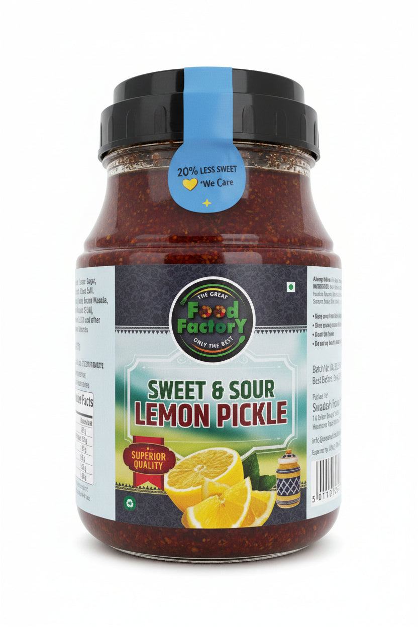 Food Factory Sweet & Sour Lemon Pickle 900g