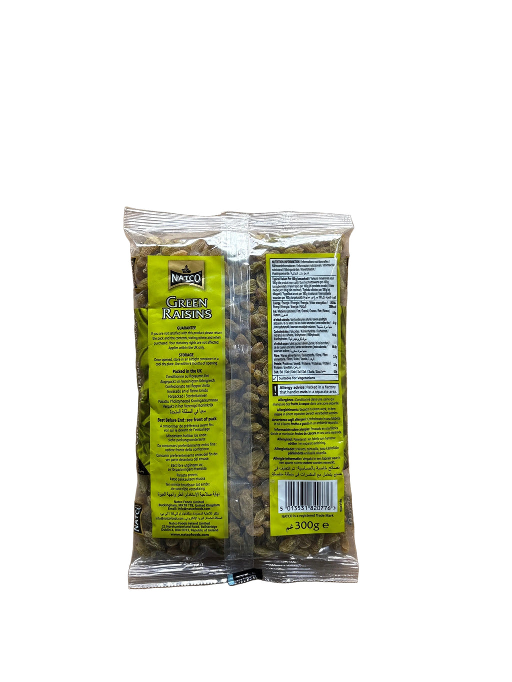 Natco Green Raisins 300g