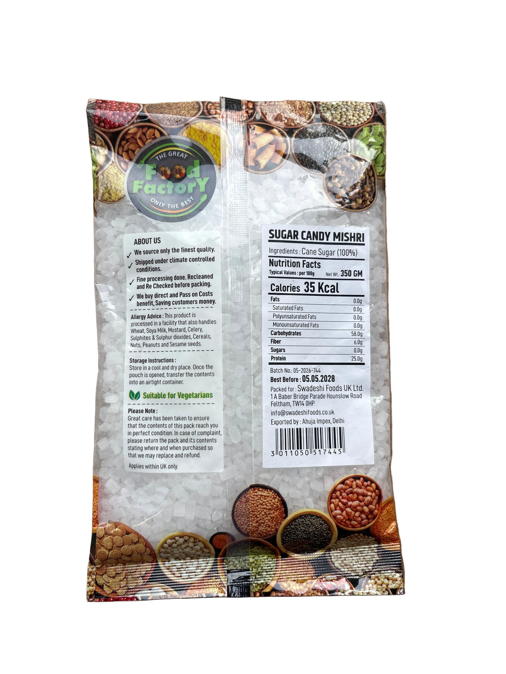 Food Factory Sugar Candy Mishri 350mg