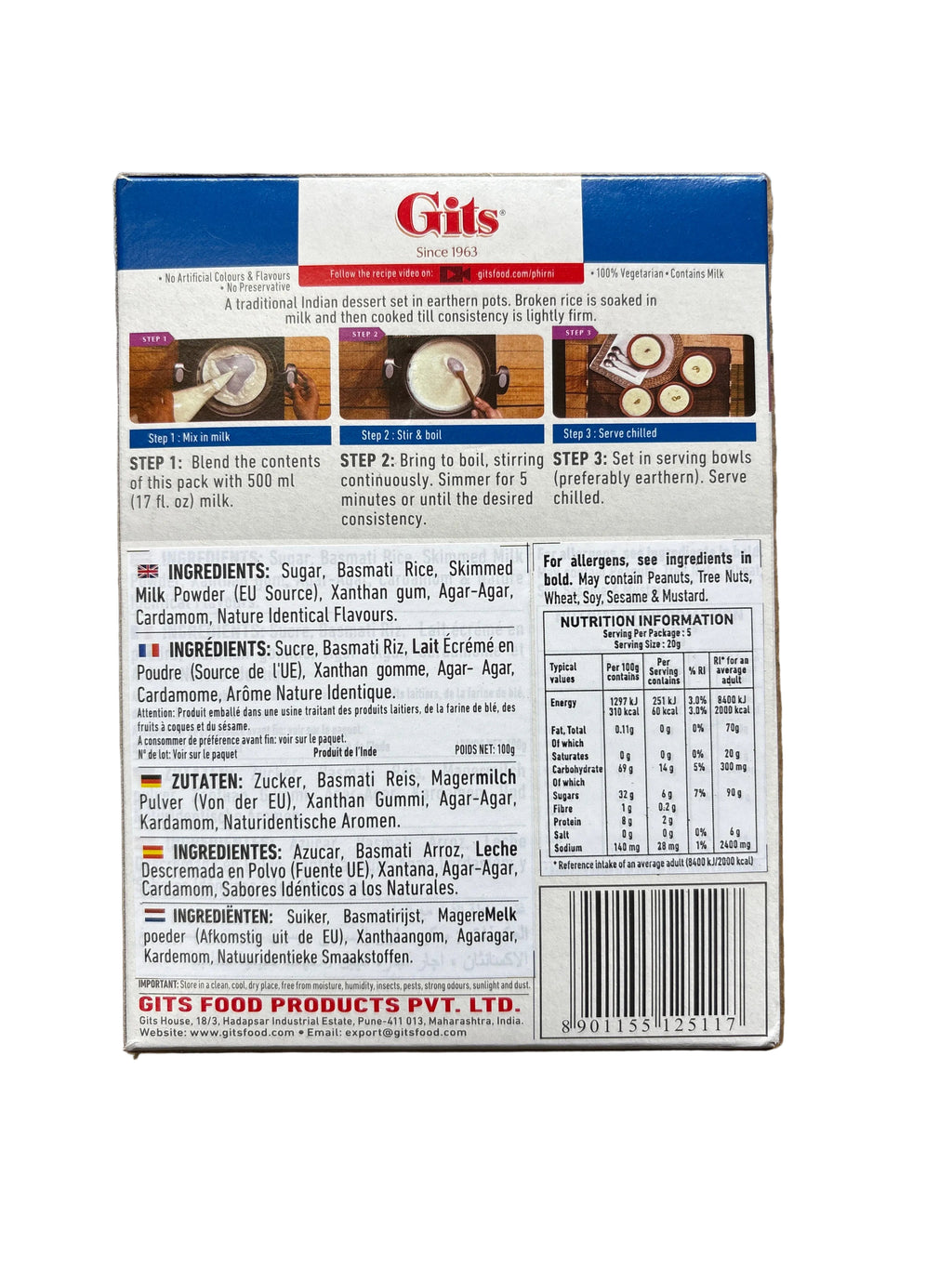 Gits Phirni Mix 100g