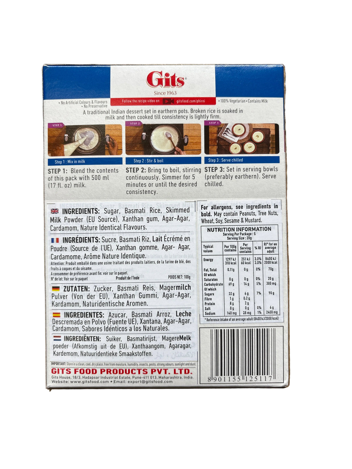 Gits Phirni Mix 100g
