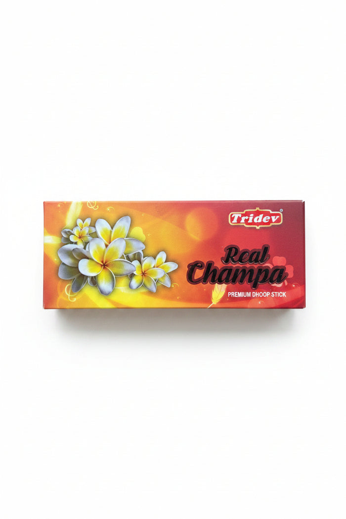 Tridev Premium Dhoop Sticks Real Champa 80g