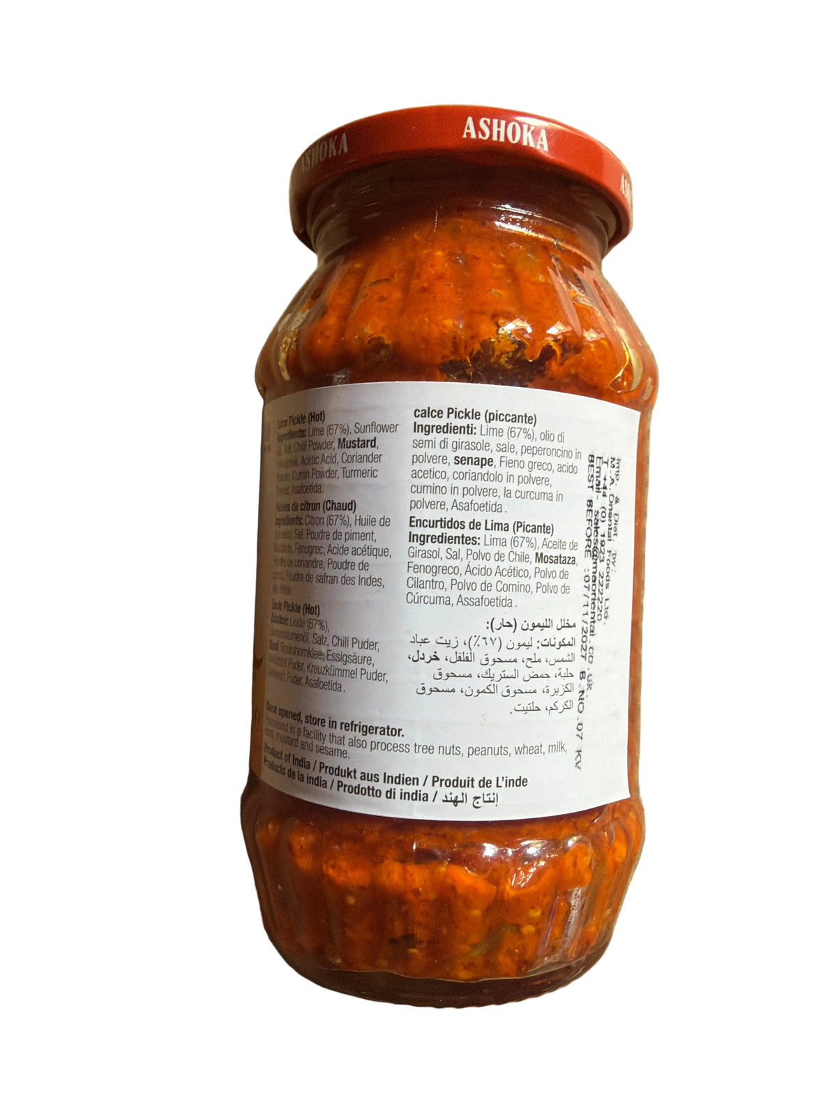 Ashoka Lime Pickle Hot 500g