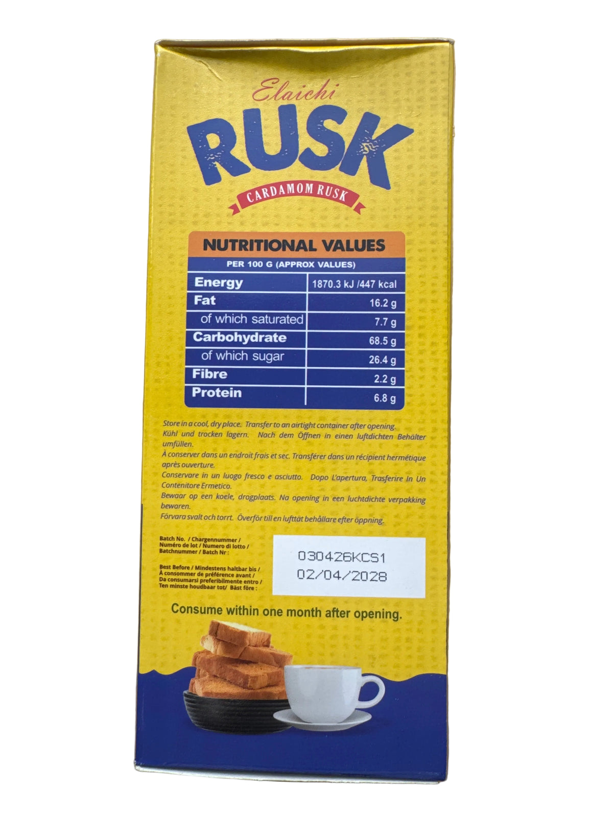 KCS Cardamom Rusk 400g